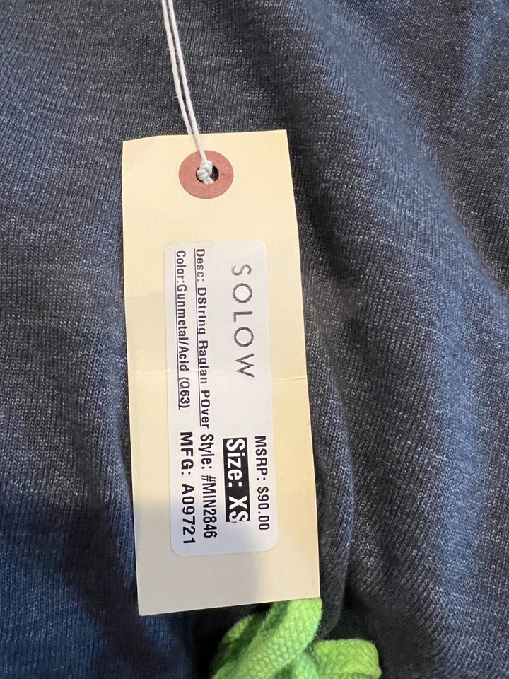 Sudadera Solow D Tanga Raglán Pull Over Manga Larga Talla:XSmall Foto 3 de 4