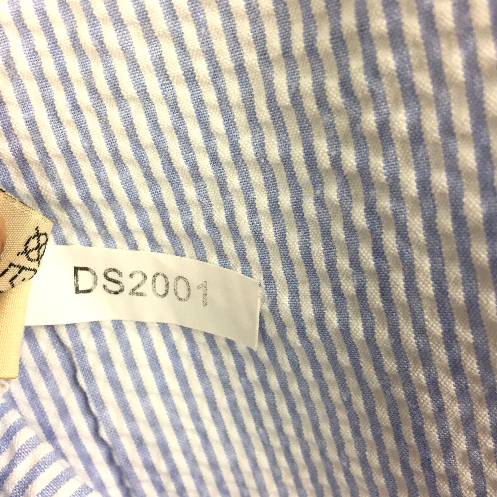 Drake Mens 3X Big (58 in Chest) Blue Stripe Vent Seersucker Wingshooters Shirt