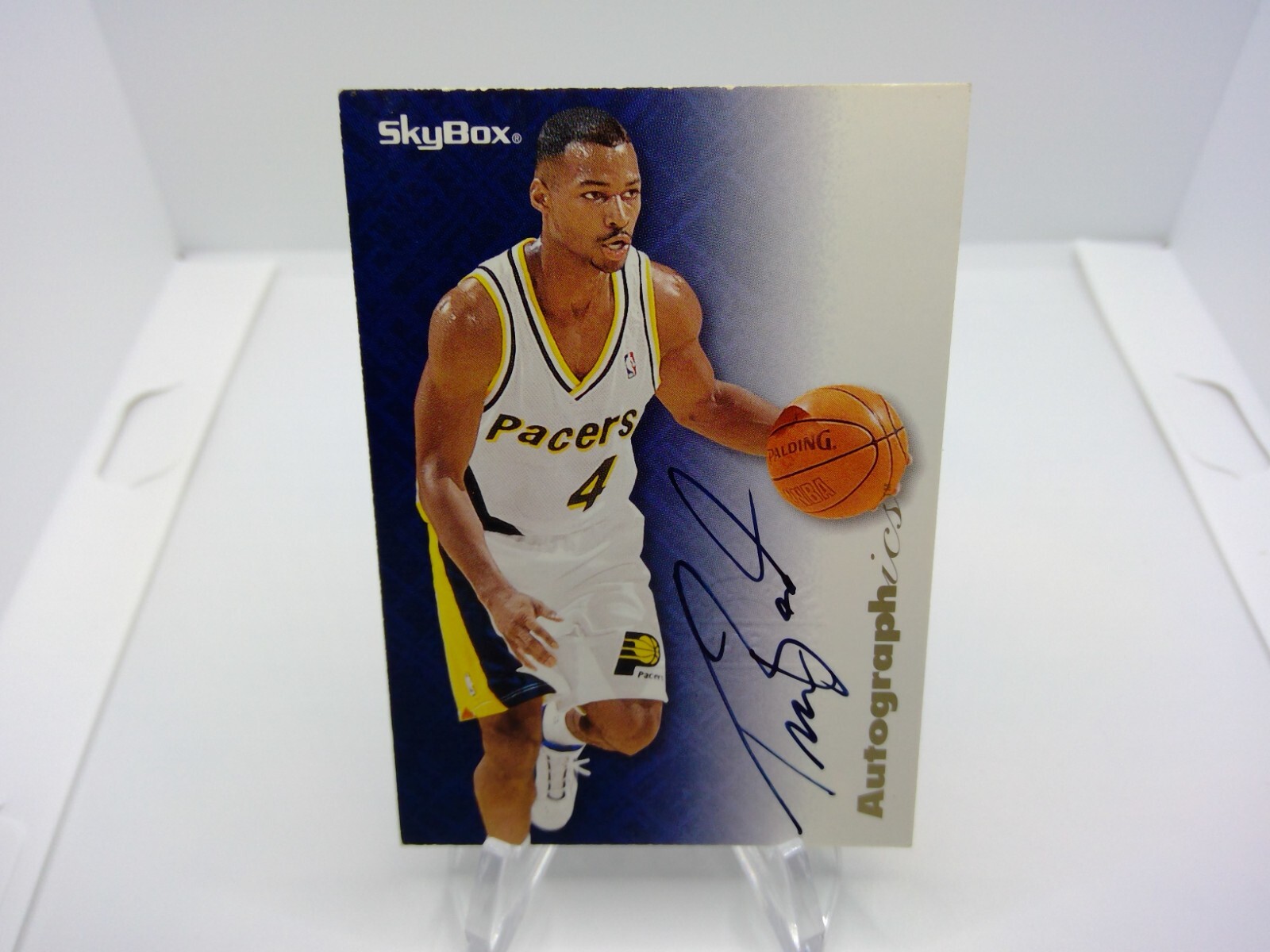 1996 Skybox Travis Best Autographics Auto Indiana Pacers