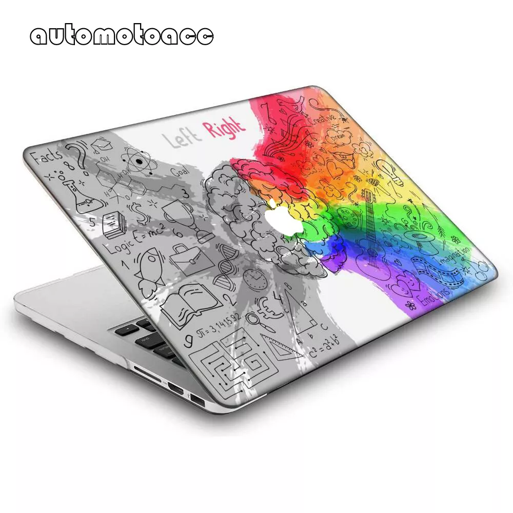 2in1 Creative Cute drawing Case For Macbook M2 Air 15 M1 13 Pro 16 14 11 12  inch