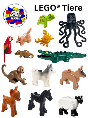 Lego  Tier Tiere Animal Otter Kraken Hai Hund Katze  Kalb Pferd Hirsch Dino Dog
