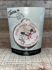 2015 NEW Mr. Bingle Fiesta ceramic Christmas ornament Snowman Dillard's