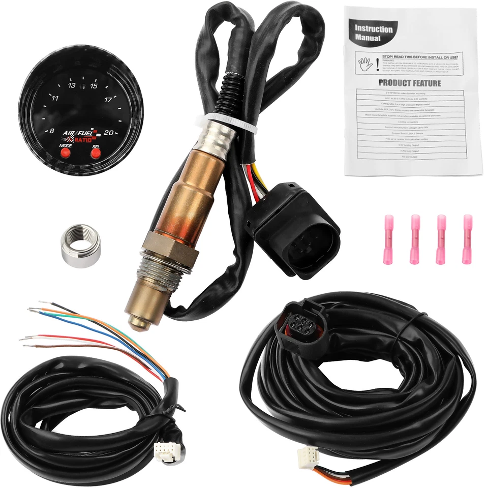 Wideband Sensor Gauge For 30-0300 X-series AFR O2 UEGO Air Fuel Ratio Gauge Kit Foto 3 de 4
