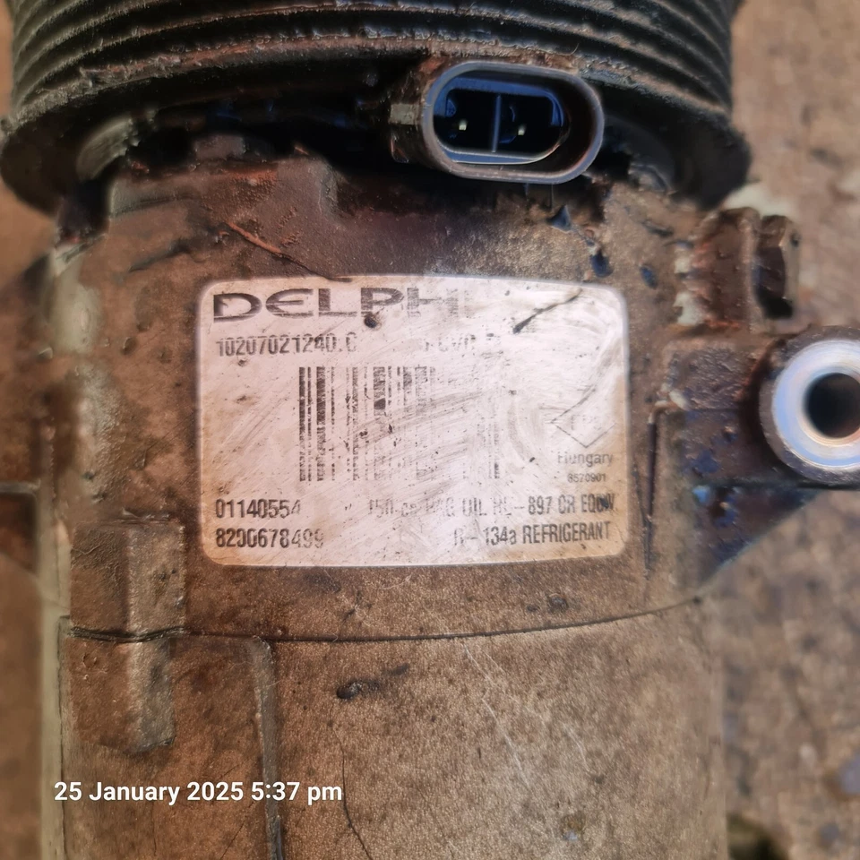 Renault Megan 2 Sport 225 A/C Compressor Delphi 8200678499 2.0ltr Petrol - Image 2 of 4