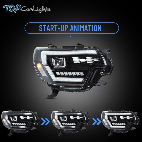 Faros proyectores LED VLAND para Toyota Tacoma 2012-2015 con secuencial - Imagen 6 de 18