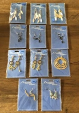 'Crystal Blue' Earrings Bulk Lot of 11 Mixed - Brand New!!!