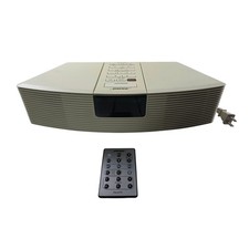 Bose Wave Radio AWR1-1W AM/FM Alarm Clock Platinum White with Remote Control