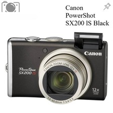 Canon PowerShot SX200 lS CCD Digital Camera 12.1MP 12x Optical Zoom 3.0 in