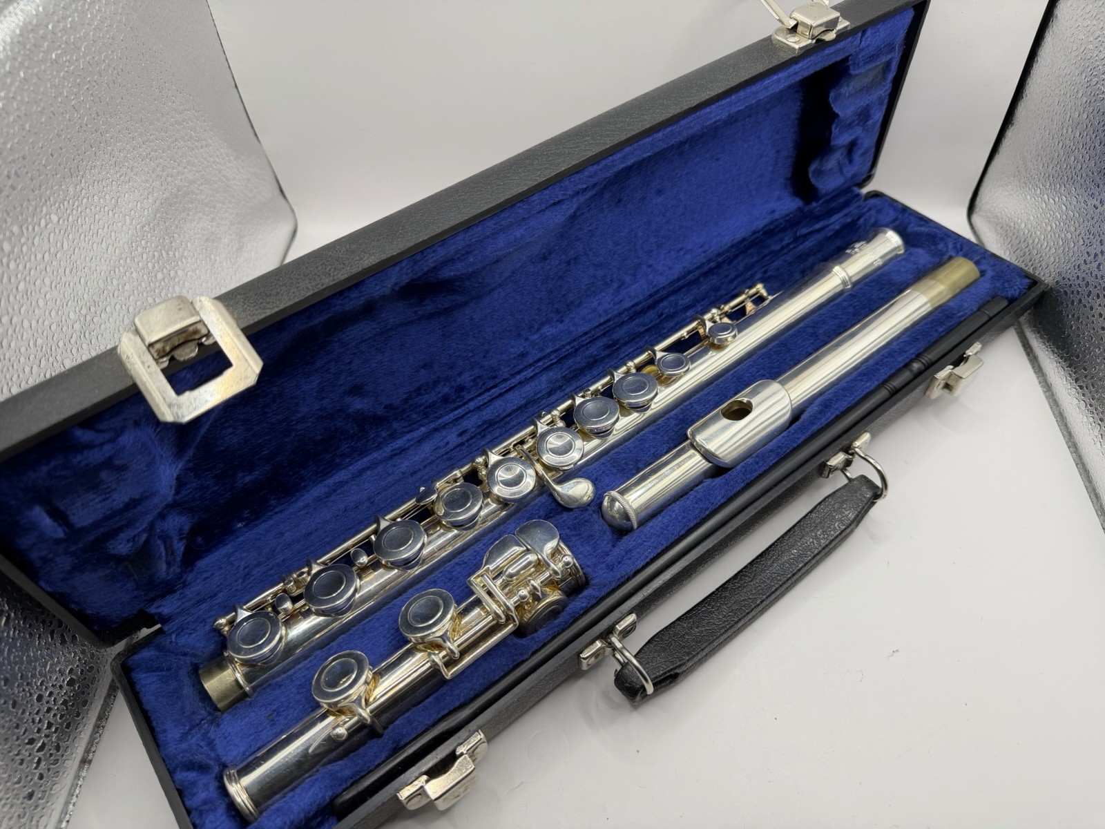 Vintage 60s-70s Selmer USA Silver Student Flute w/hard Case Preowned #70722