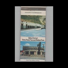 Matchbook Cover John Emory's Stone House Inn and Chicken Farm