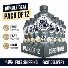 Core Power Elite High Protein Shake, Vanilla, 42g Bottle, 14oz, 12 Pack
