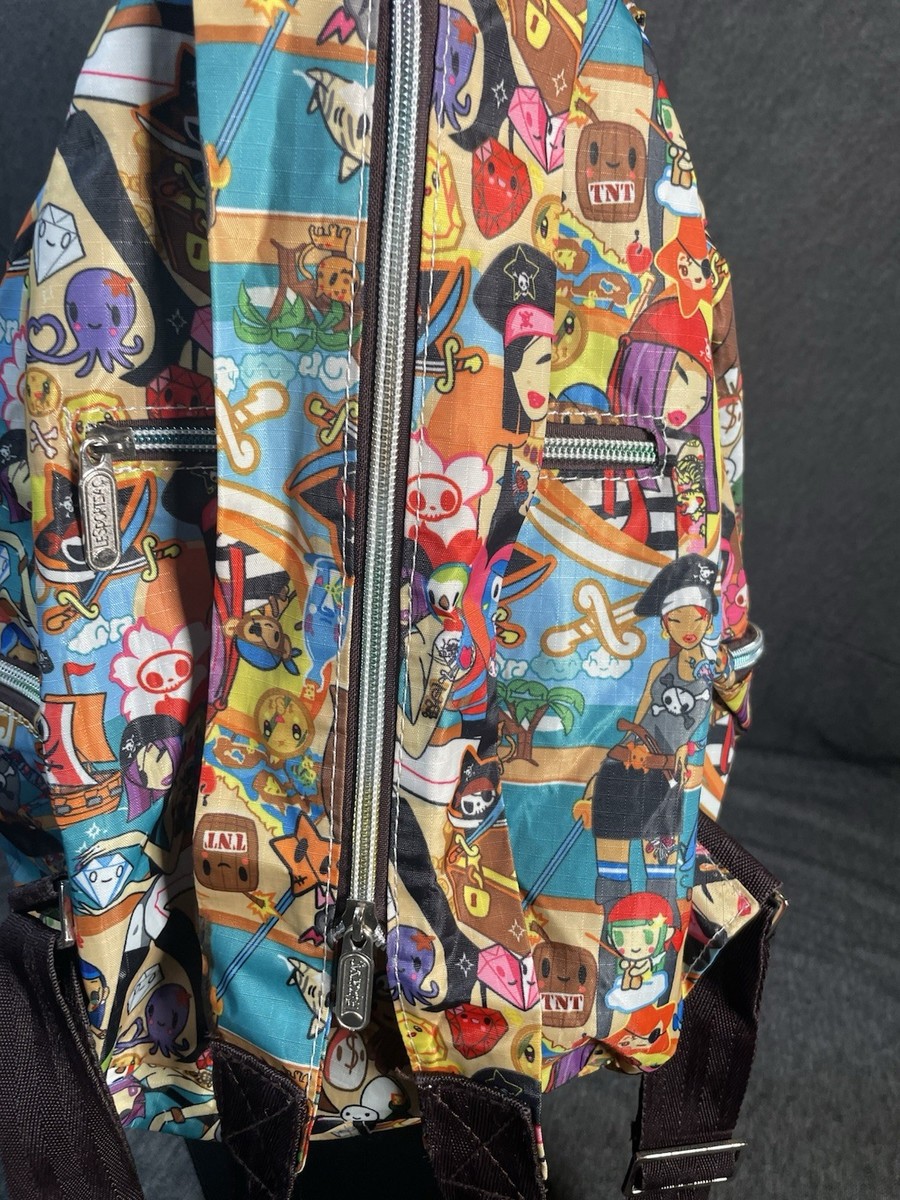 LESPORTSAC x TOKIDOKI Pirata Pirate Backpack Vintage Kawaii 