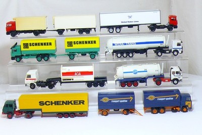 Herpa etc Konvolut  8 Stück LKW  Schenker Wera Trans AGA ASG Wenz etc   1:87 /H0