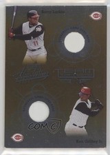 2002 Playoff Absolute Memorabilia Gold Materials 4/50 Barry Larkin HOF 19bs
