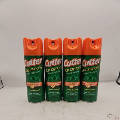 Pack OF 4 | Cutter Backwoods Insect Repellent 6 Ounces, Aerosol EPA 305-51-121