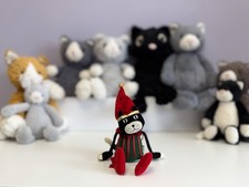Jellycat Extremely Rare Vintage Dingly Dangly Elfin Cat, V Good Condition