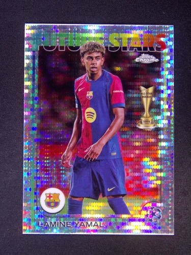 2024-25 Topps Chrome UEFA Lamine Yamal #27 Future Stars Pulsar