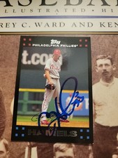 Cole Hamels Signed Autographed Baseball Card All Star HOF 