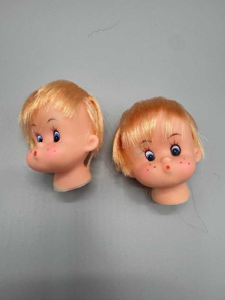 Lote de cabezas y manos de muñecas vintage caras de beso pucheros Foto 4 de 4