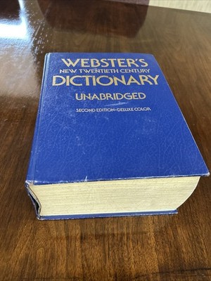 Websters New Universal Unabridged Dictionary Deluxe Second 2nd Edition 1983 HC