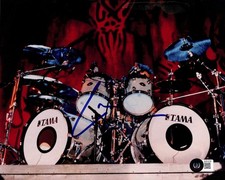 Lars Ulrich Metallica Founder Signed Photo 8x10 Beckett Authenticated