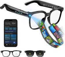 Smart Glasses with Camera and Bluetooth - AI Glasses for Men Anti-Shake Real-Tim