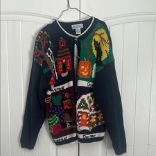 Colorful Seasonal Knit Sweater