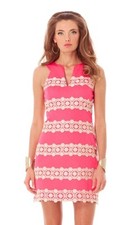 Lilly Pulitzer Augusta Shift Dress Anchor Jacquard Boat Wheel NWD Women's Sz 10
