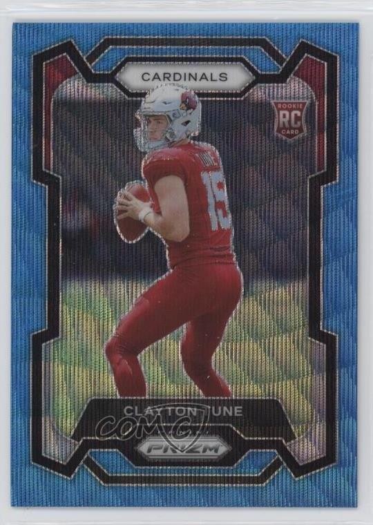 2023 Panini Prizm Rookies Blue Wave Prizm 11/199 Clayton Tune #302 1i98