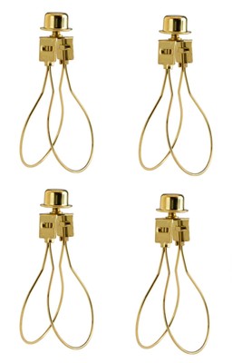 Creative Hobbies 4 Pack -Lamp Shade Light Bulb Clip Adapter Clip on with Shade