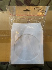 1000 White Paper CD DVD R Disc Sleeve Envelope with Window and Flap