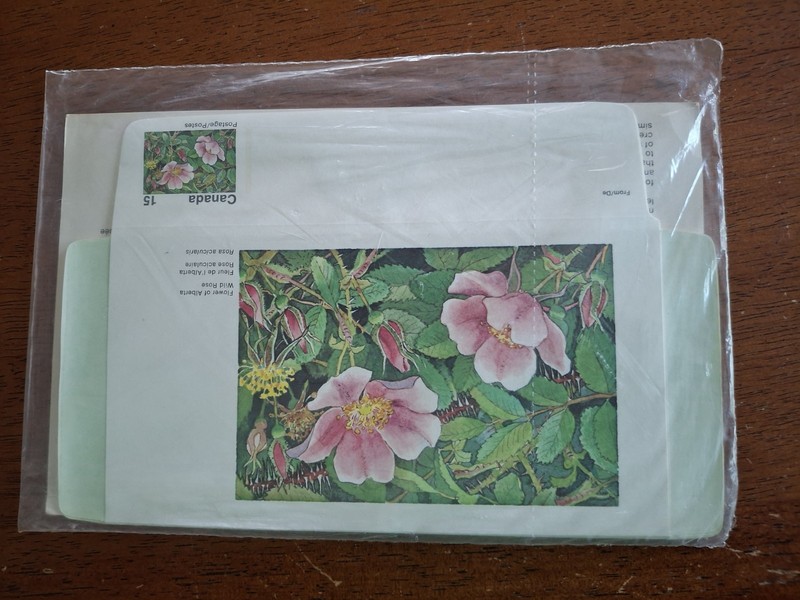 1974  Canada Aerogrammes Floral Lot Of (6) Different Section B New Sealed