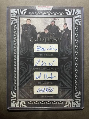 Last of the Starks   Quad Autograph QRC1 | Game of Thrones  The Great Houses 