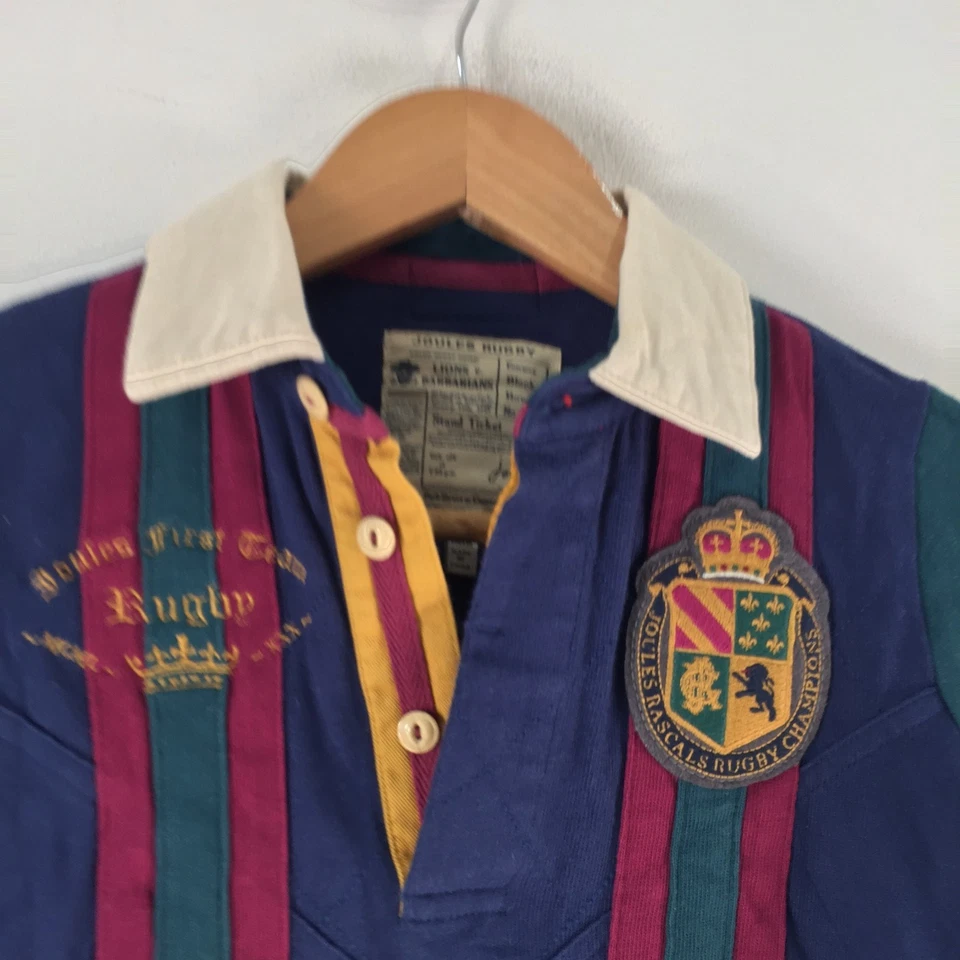 Joules rugby polo shirt boys 6 years multicolour long sleeve collar 121509 - Image 2 of 4