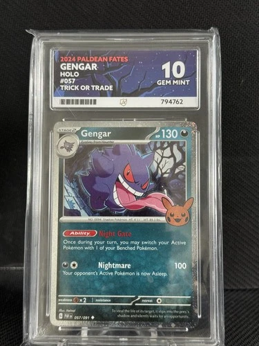 Gengar 057/091 Pokemon Trick or Trade 2024 ACE GRADE GEM MINT 10