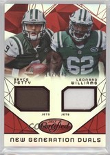 2015 Certified Mirror Red 142/249 Bryce Petty Leonard Williams #NG-NYJ 4e8