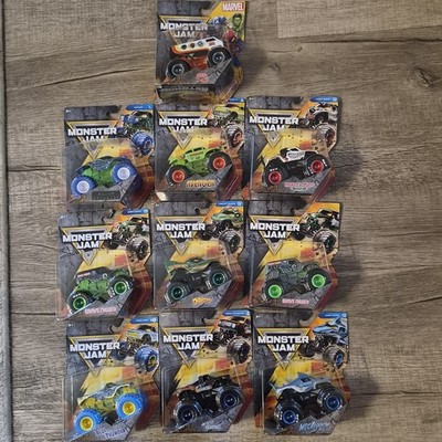 Monster Jam 1:64 Diecast Truck Lot of 10 - Brand New In Box (Grave Digger,...