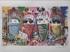 Mr. Brainwash Signed - Beatles- Collectable Lithograph