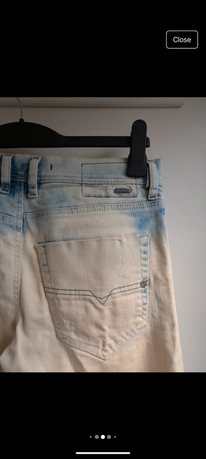 Diesel Tepphar Light Blue Slim Carrot Rare W29 L32 image 7