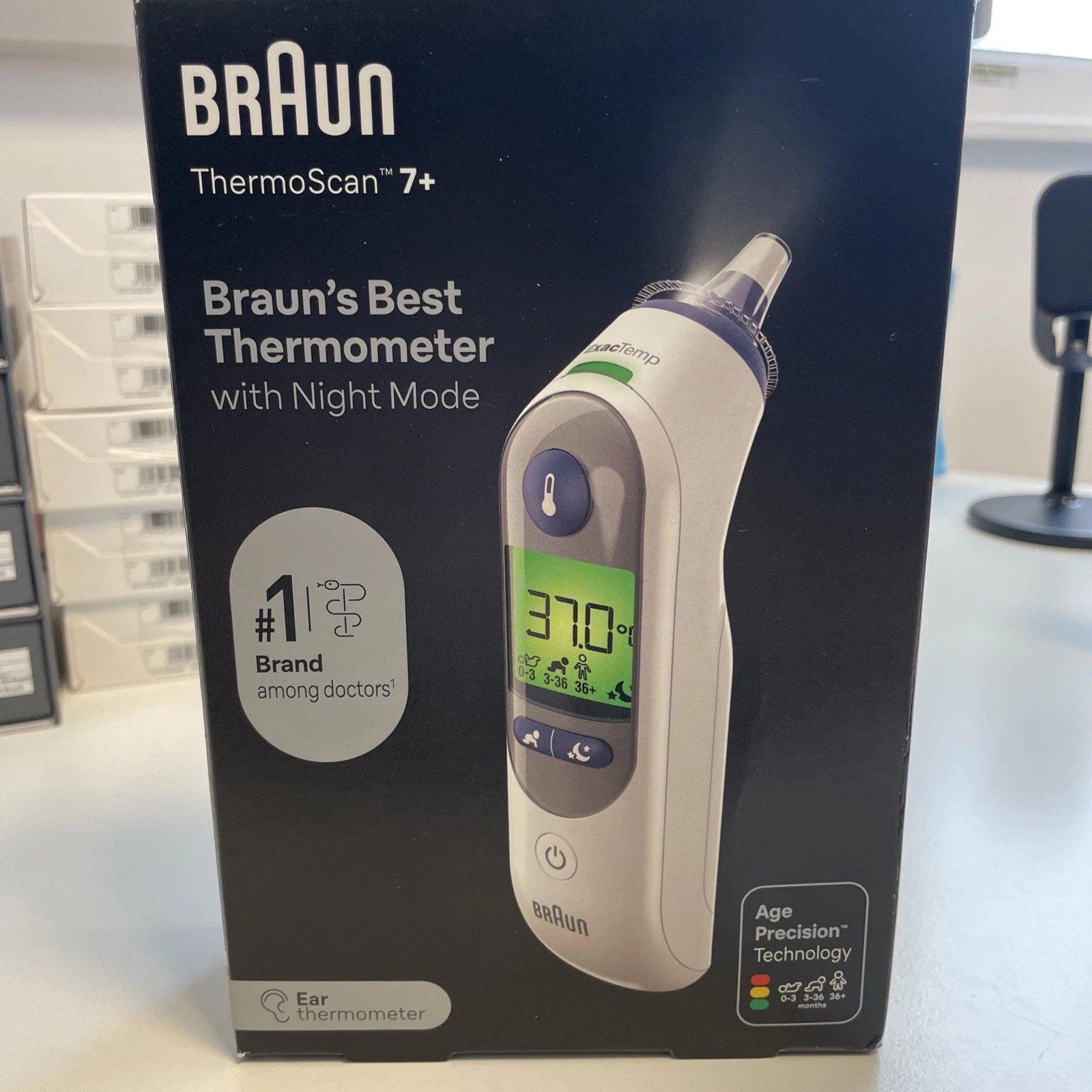 Braun ThermoScan 7 Plus, Ear Thermometer with Age Precision, White - IRT6525
Opens in a new window o