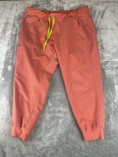 FIGS Women's Size XXL/P Jogger Scrub Tech Pants Peach/Pink Cargo