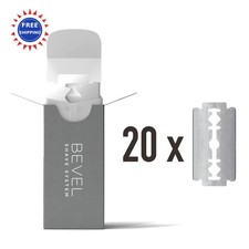 Bevel Safety Razor Replacement Blades 20 Pack Double Edge for Men to Prevent 1.00 per gallon