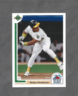 Rickey Henderson Oakland Athletics 1991 Upper Deck Final Edition #86F