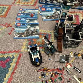 LEGO City Prison Island 60130 mostly complete with manuals and box. 