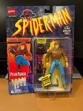 Marvel Toy Biz SPIDER-MAN Peter Parker With Camera Figure (1994) FACTORY SEALED