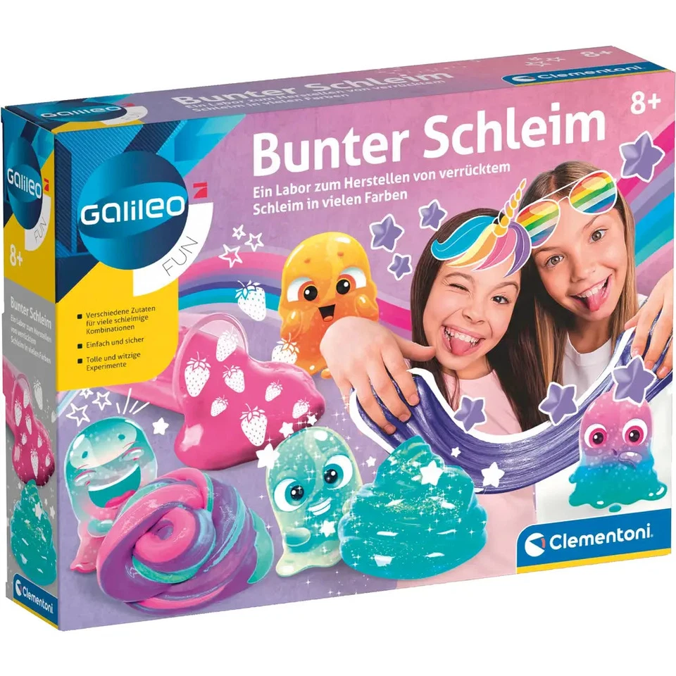 14370031 CLEMENTONI Experimentierkasten Galileo Bunter Schleim NEU