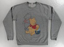 Vintage Disney Winnie the Pooh Sweatshirt Adult Size Medium Fleece Sweater
