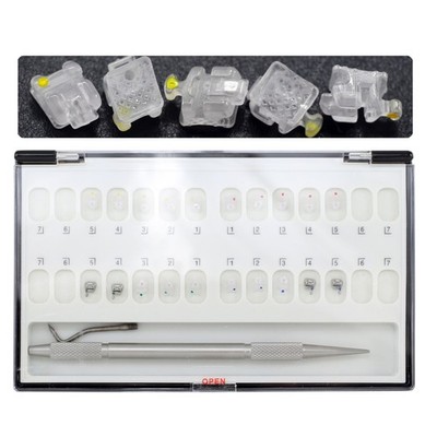 Orthodontic Brackets Self Ligating Ceramic Clear Braces MBT 022 345 Hooks Damon