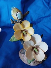 Royal Osborne Bone China Figurine BLUETIT on Flowers