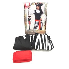 Smiffys Damen Kostüm Fasching Karneval Piraten Lady Oberteil Hose Stiefel Überzi